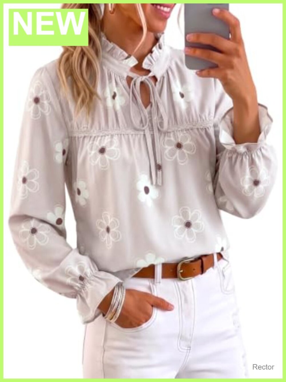Womens Boho Ruffle Babydoll Blouse Lace Trim Floral Peplum Top